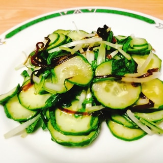 きゅうりと水菜と塩昆布の浅漬け